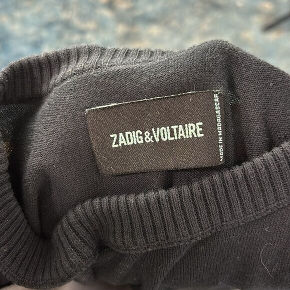 Zadig and Voltaire Black Miss Camo Skull Sweater - Picture 7 of 9